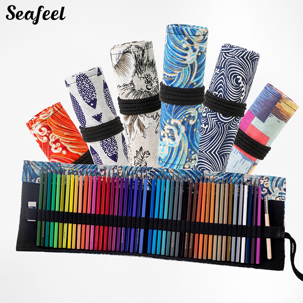 Túi Vải Canvas 12 / 24 / 36 / 48 Lỗ Nhiều Màu Sắc Tiện Dụng