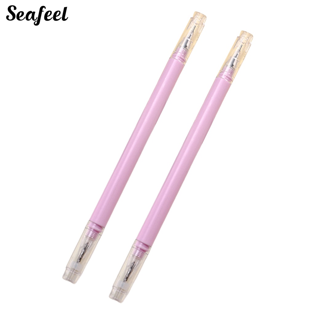 Set 2 Bút Cắt Giấy Hai Đầu Ngòi 0.5mm Bằng Thép Vonfram Tự Làm Sổ Tay / Giấy Thủ Công Cho Học Sinh