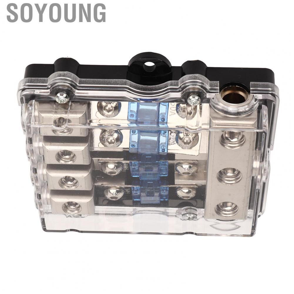Soyoung ANL Fuse Block Long Lasting 3 in 4 Out Professional for Car Audio System