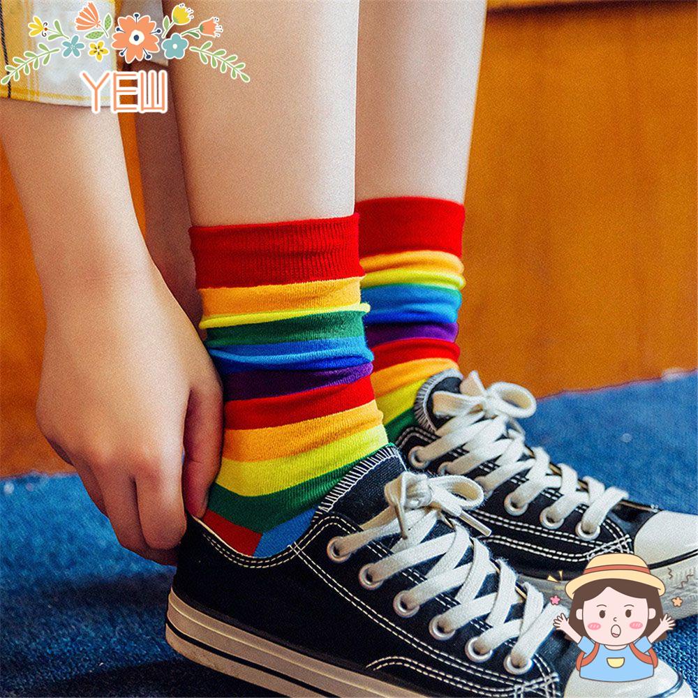 Vớ Cotton Thể Thao Co Giãn Phong Cách Harajuku Thời Trang Cho Nữ