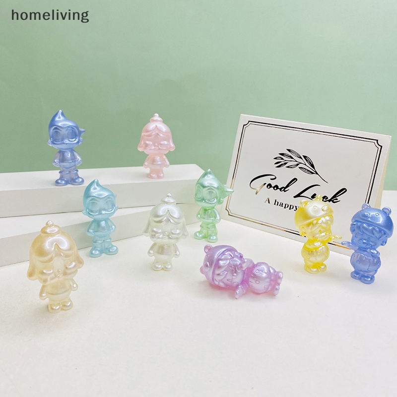 Set 2 Móc Khóa Búp Bê 3D Bằng Gỗ Phát Sáng Nhiều Màu Sắc DIY