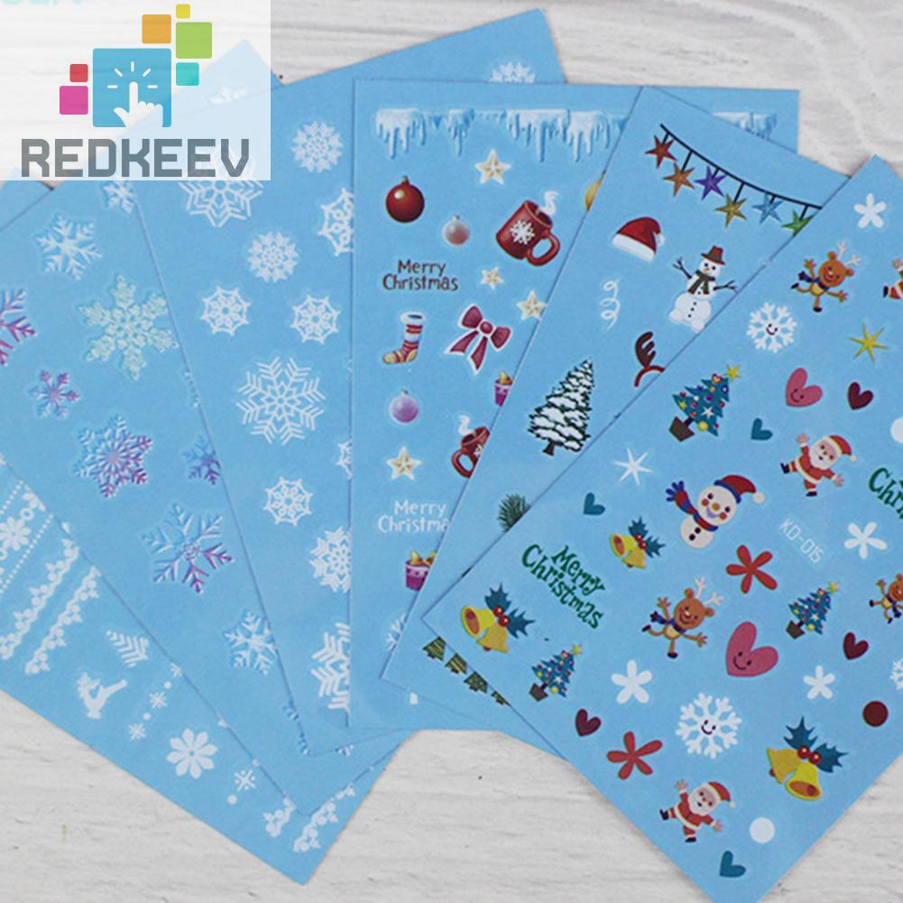 Bộ 12 Miếng Dán Trang Trí Móng Tay Họa Tiết Hoạt Hình Dễ Sử Dụng DIY