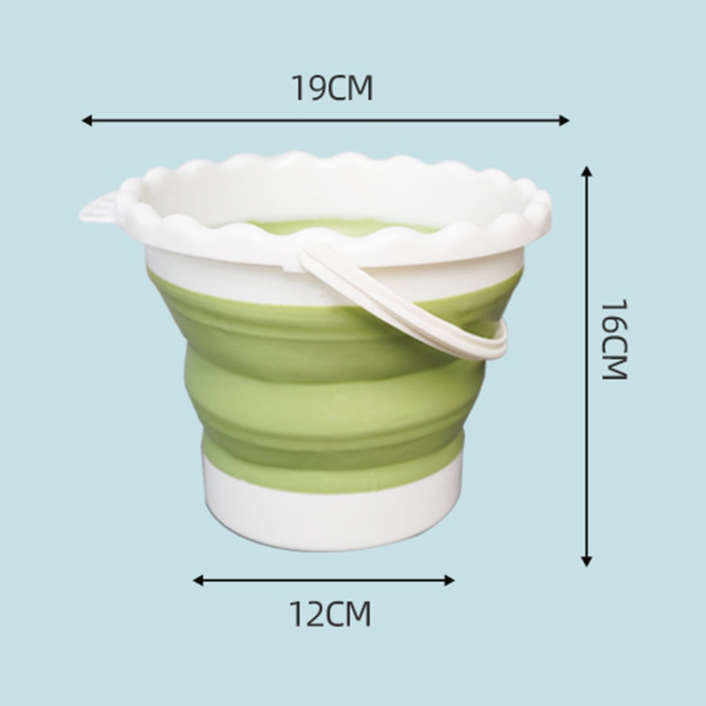 Xô Đựng Sơn Bằng Silicone Chịu Lực Mạnh Chống Rơi Đa Năng Có Thể Gấp Gọn