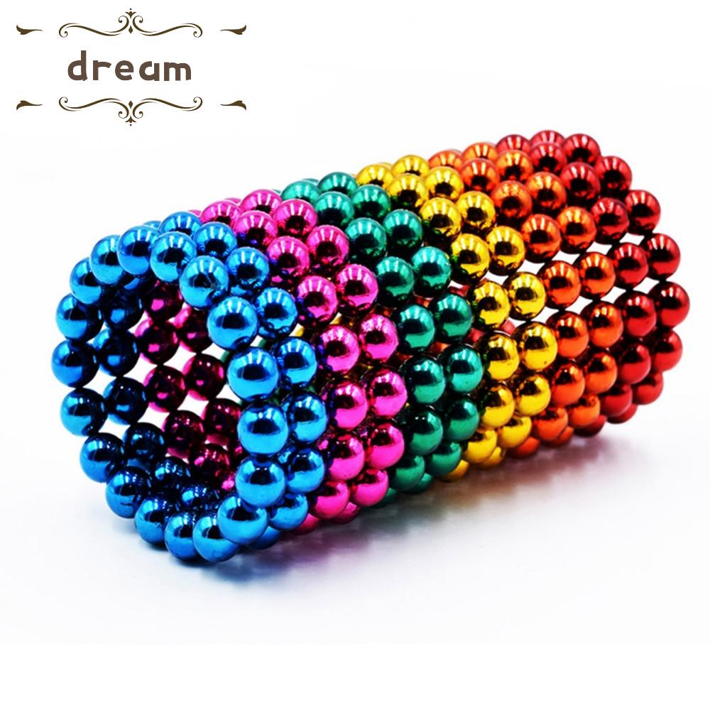 【DREAMLIFE】216pcs Decompression For Magnet Puzzle Toys 5mm Ball Bat Birthday Present