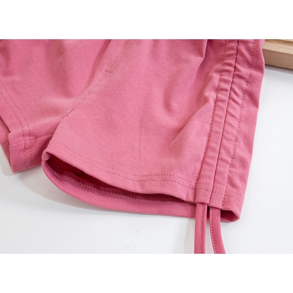 Quần Short Cotton Màu Sắc Đơn Giản Thời Trang Mùa Hè Cho Bé Gái