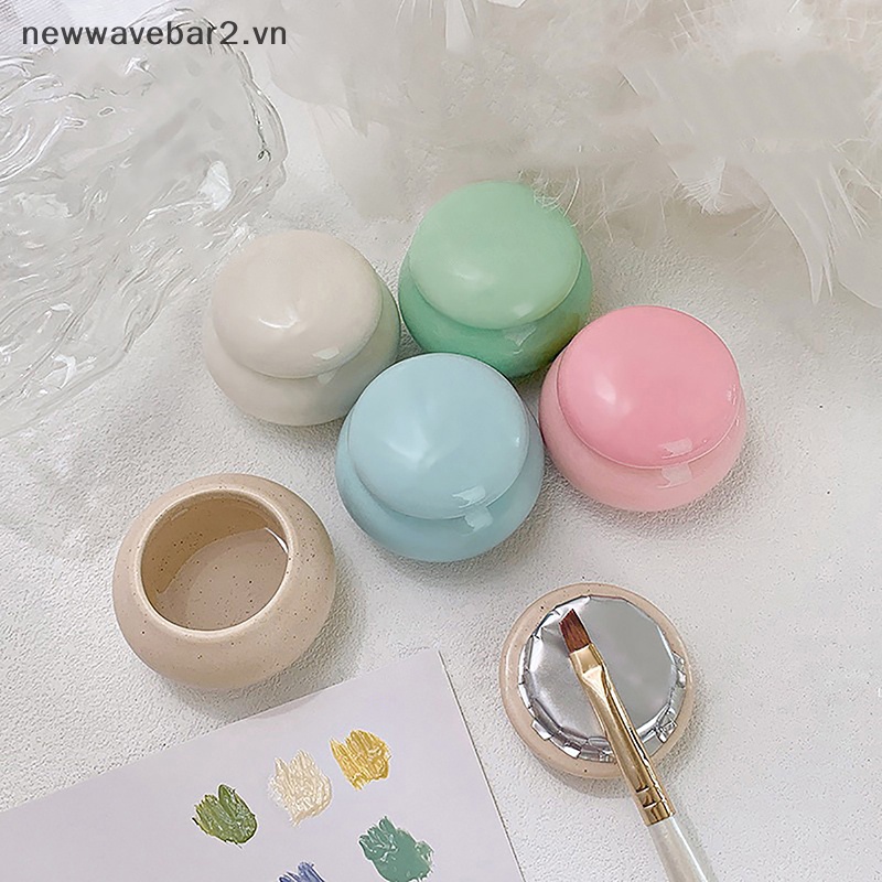 [Mới] Cốc Rửa Móng Tay Nghệ Thuật Bằng Sứ Có Nắp Đậy