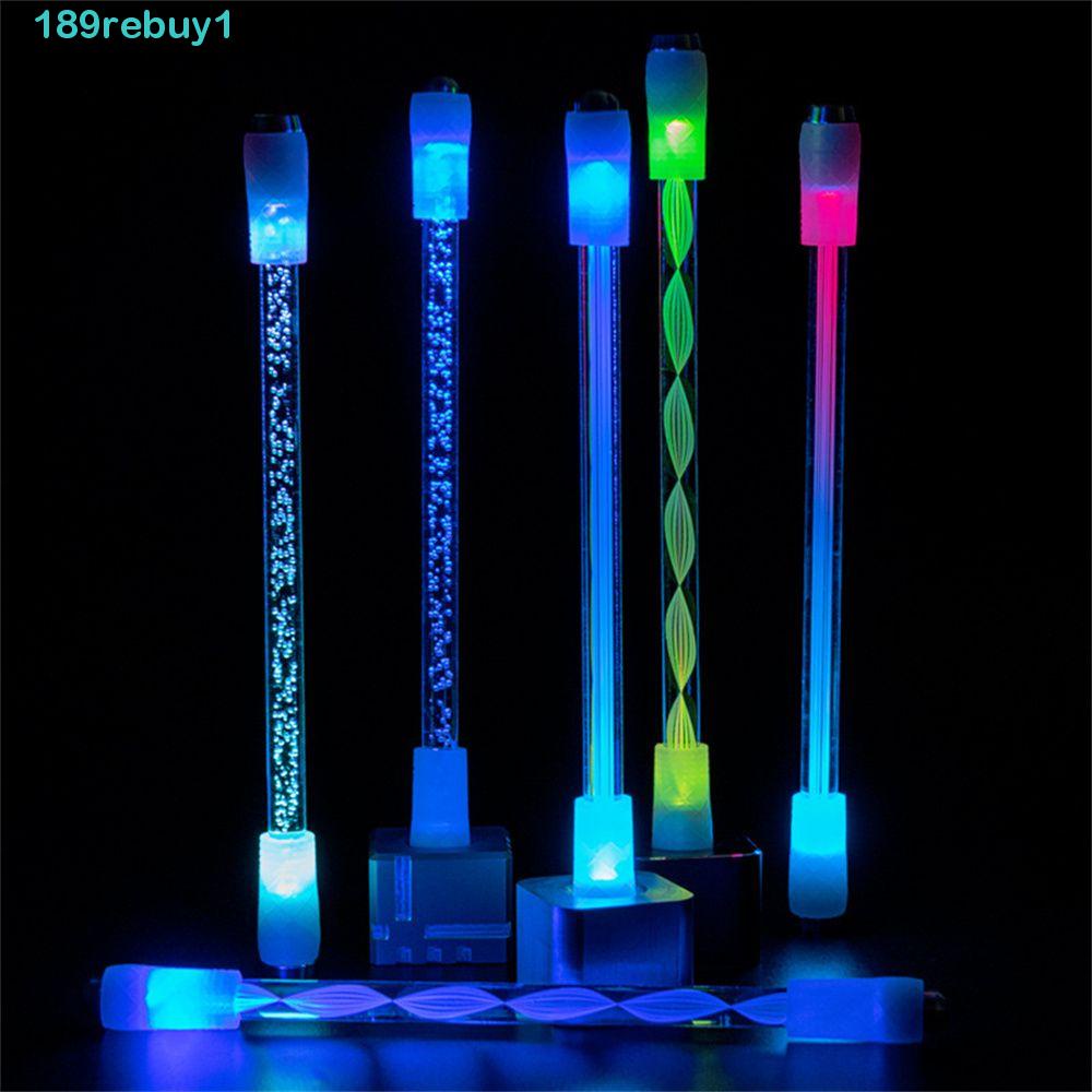 1 Bút Xoay Có Đèn LED Phát Sáng Chống Áp Lực Bằng Acrylic