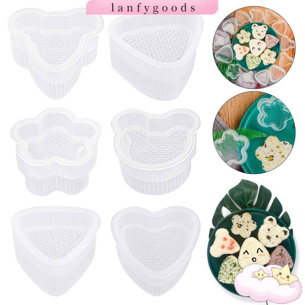 Khuôn Làm Cơm Sushi / Sandwich DIY 6 Hình Dạng Dùng Để Trang Trí Nhà Bếp