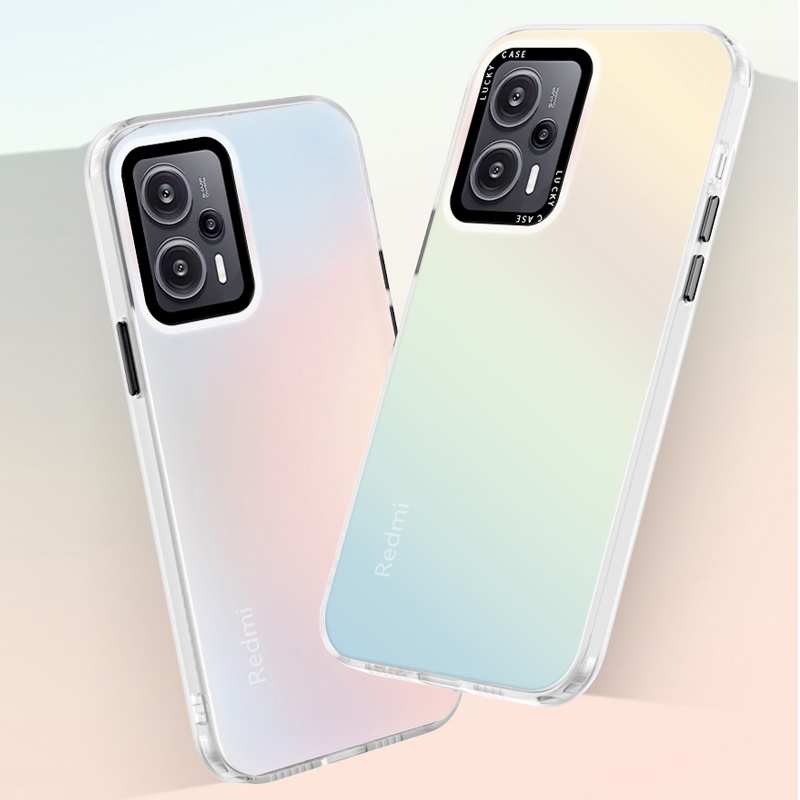 Ốp Điện Thoại Nhựa Acrylic Mặt Nhám Màu Gradient Cho Xiaomi Redmi Note 12 11 Pro 12S 11S 4G 5G