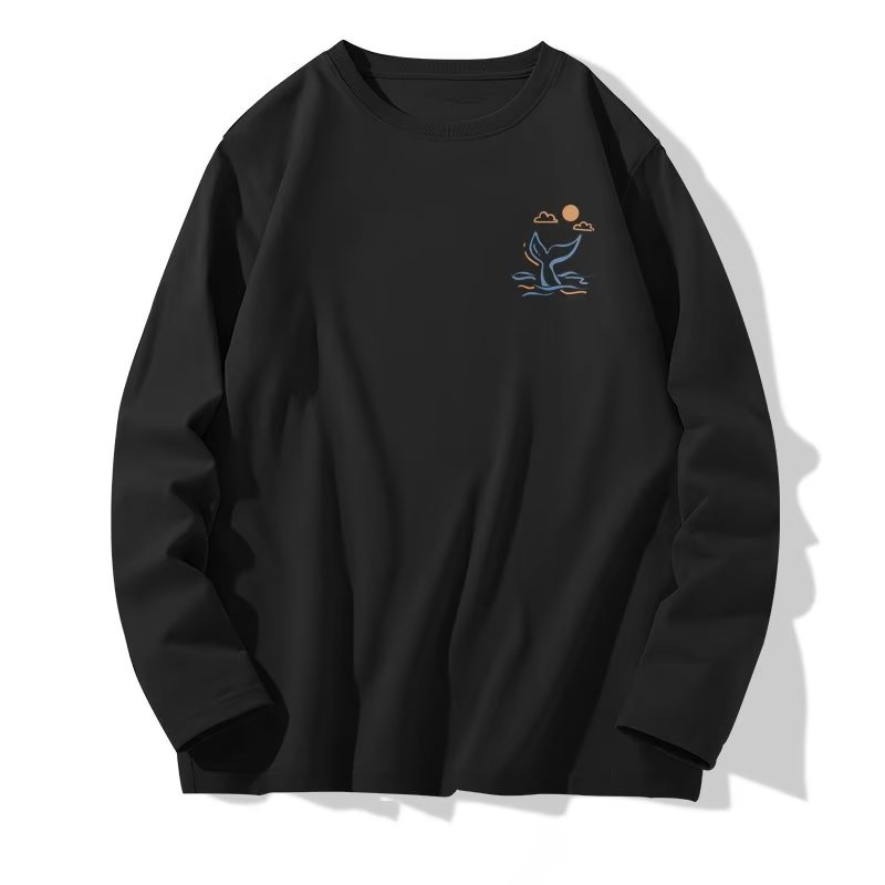 áo phông nam big size có size lớn M-8xl Áo Thun Tay Dài Oversize Chất Liệu Cotton In Họa Tiết Chữ Thời Trang Mùa Hè Cho Nam Và Nữ