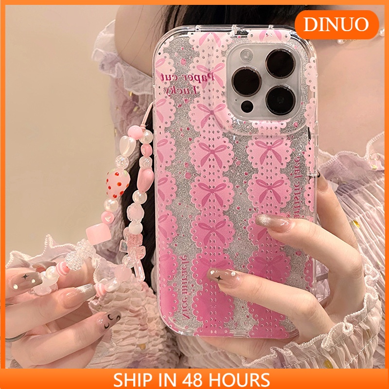 Ốp Điện Thoại Đính Nơ Cho iphone15 / 14promax / 13 / 12 / 11 / XR / XS / X / XSMAX / 7 / 8PLUS