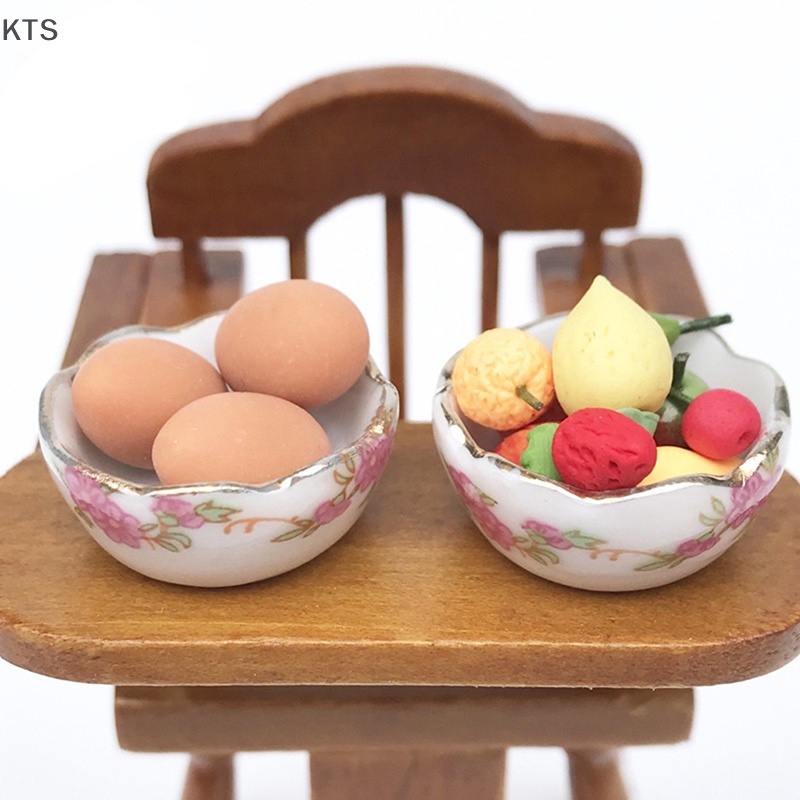 Dĩa Tráng Miệng Mini 1: 12 Dùng Để Trang Trí Nhà Búp Bê