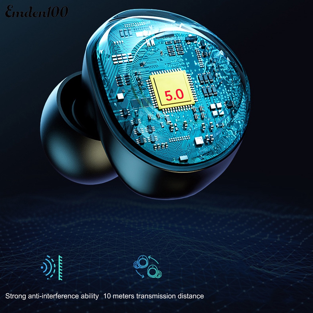 Tai Nghe Nhét Tai Không Dây T8 Chống Nước IPX7 Bluetooth 5.1 9D Âm Thanh Stereo