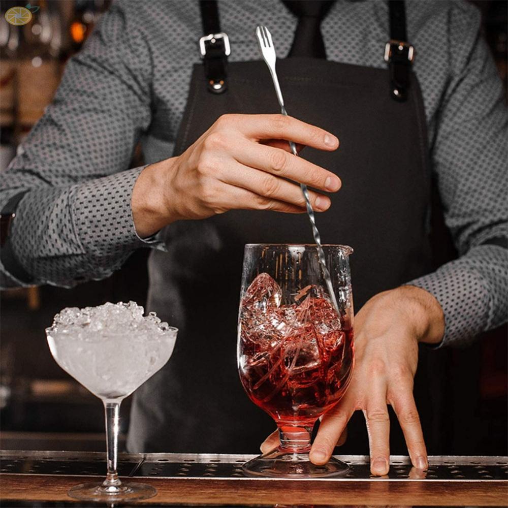 Muỗng Khuấy Cocktail 4x Bằng Thép Không Gỉ Tay Cầm Dài