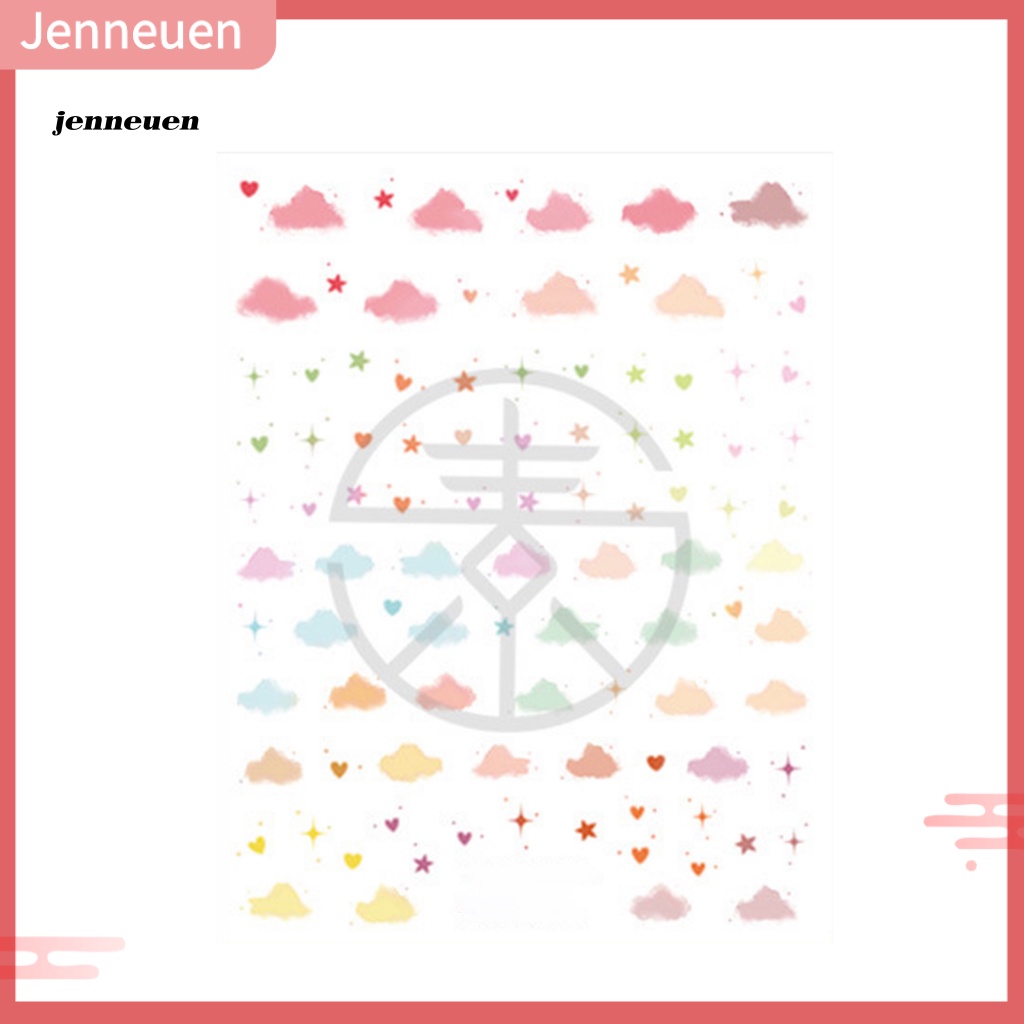 Miếng Dán Trang Trí Móng Tay Hình Đám Mây Nghệ Thuật