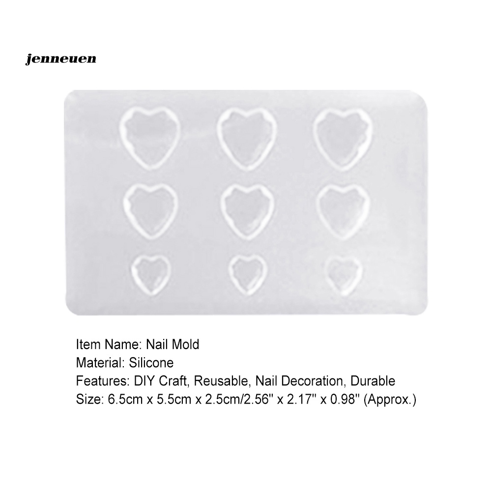 Khuôn Silicone Tạo Hình Mèo Trang Trí Móng Tay