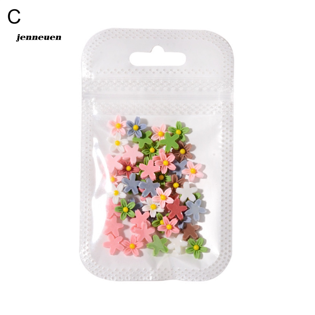 Bộ 50 Phụ Kiện Trang Trí Móng Tay Hình Hoa Mini Xinh Xắn