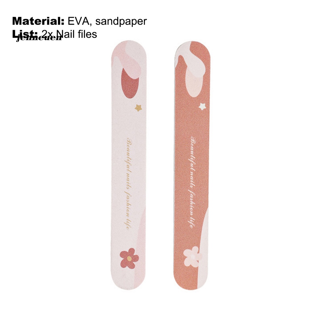 Bộ 2 Cây Dũa Móng Tay Bằng EVA Hai Mặt Tiện Dụng