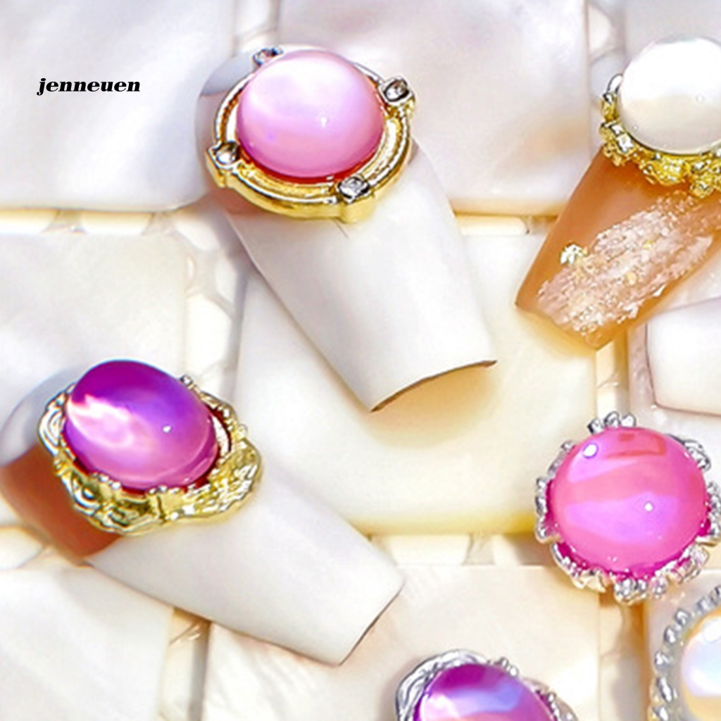 Set 10 Móng Tay Giả Kính Trọng Lượng Nhẹ Trang Trí Nghệ Thuật Cho Nữ