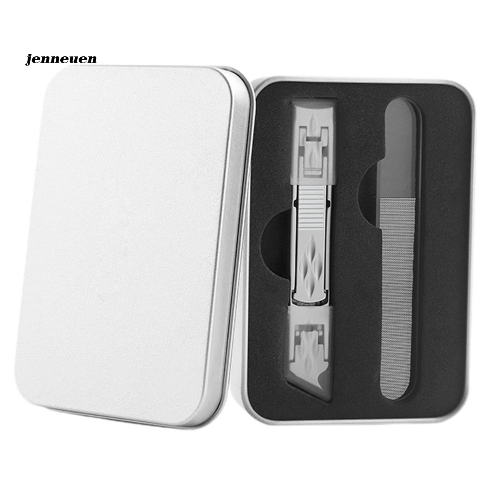 1 Bộ Kềm Cắt Móng Tay Cạnh Cong Có Thể Gấp Gọn Chống Biến Dạng