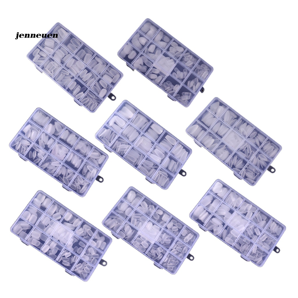 Bộ 300 Móng Tay Giả 15 Ngăn Dạng Nhấn Tiện Dụng