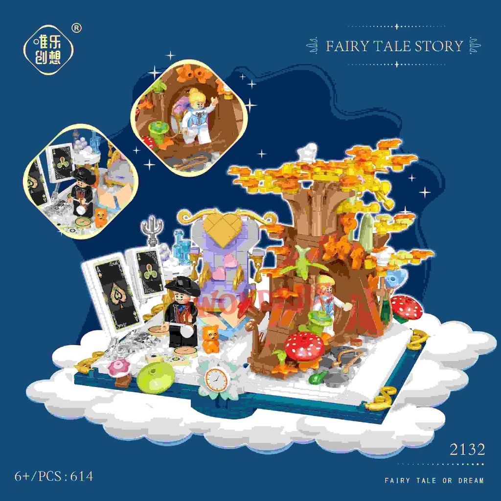 Bộ Đồ Chơi Lắp Ráp Lâu Đài Hoa Sáng Tạo Cho Bé