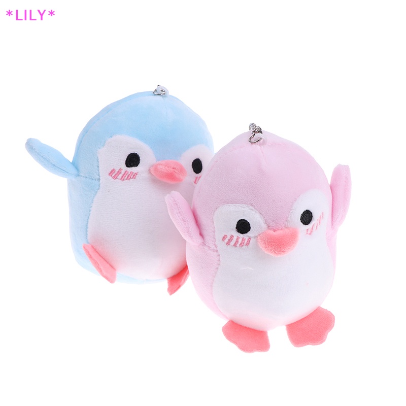 Lily đáng yêu 12cm chim cánh cụt nhồi bông đồ chơi sang trọng bé Kid của món quà Móc chìa khóa đồ chơi sang trọng búp bê uuu