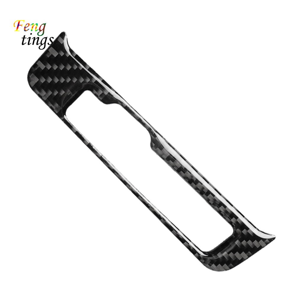 Khung Dán Bảo Vệ Bảng Điều Khiển Cần Gạt Số Tự Dính Họa Tiết Sợi Carbon Cho Audi A4 B8 A5 Q5 8R