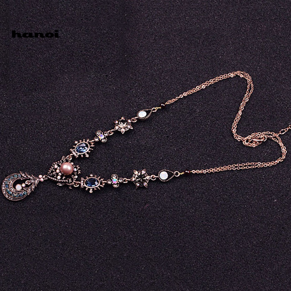 Vòng cổ MặT HìNh Oval ĐíNh Kim Cương Giả ThờI Trang Cho Nữ