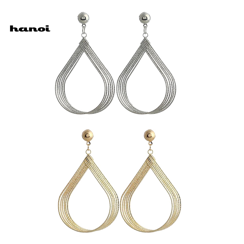 Khuyên Tai Hình Giọt Nước Rỗng Đơn Giản Thời Trang Cho Nữ