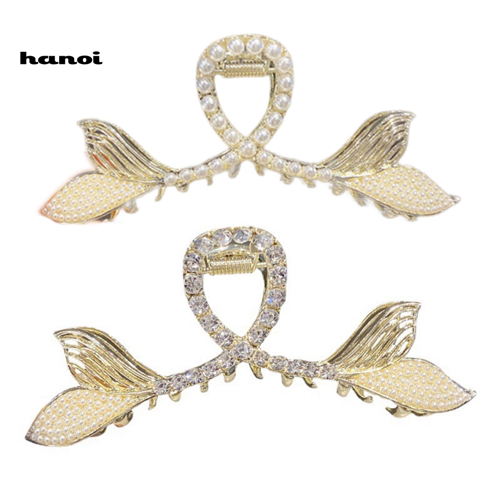 Kẹp Tóc Hình Đuôi Cá Đính Ngọc Trai Giả Sang Trọng