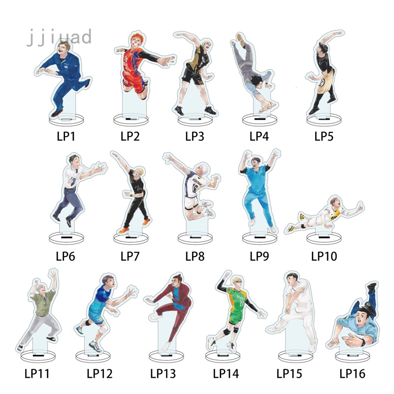 Jjiuad Volleyball Junior End Chính Hãng Chân Đứng Acrylic Hyuga Shoyo Kageyama Feixo Lone Màu Đen Mài Móng Vuốt Yamaguchi