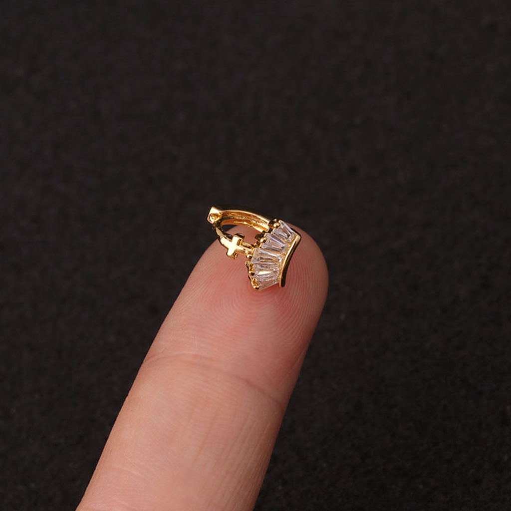 1 Khuyên Tai Đính Đá Zircon Thời Trang Nữ