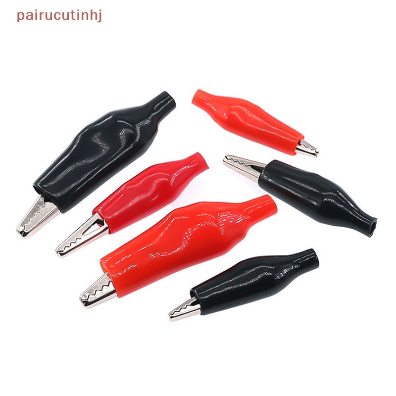 Set 10 Kẹp Cá Sấu Thử Điện Cỡ Nhỏ 28mm Bằng Kim Loại Chuyên Dụng