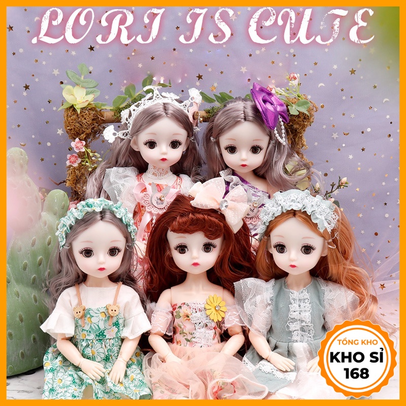 Búp bê barbie 30cm có khớp quà tặng đồ chơi cho bé gái E881
