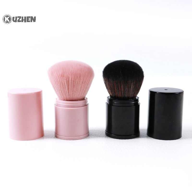 Kuzhen Bộ Cọ Trang Điểm Phấn Má Hồng Có Nắp Đậy Thu Gọn Được