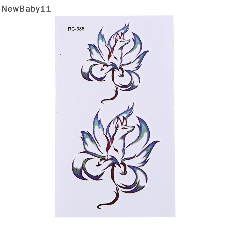 Newbaby Hình Xăm Dán Tạm Thời Chín Đuôi Cáo Chuyển Nước flash tatoo.