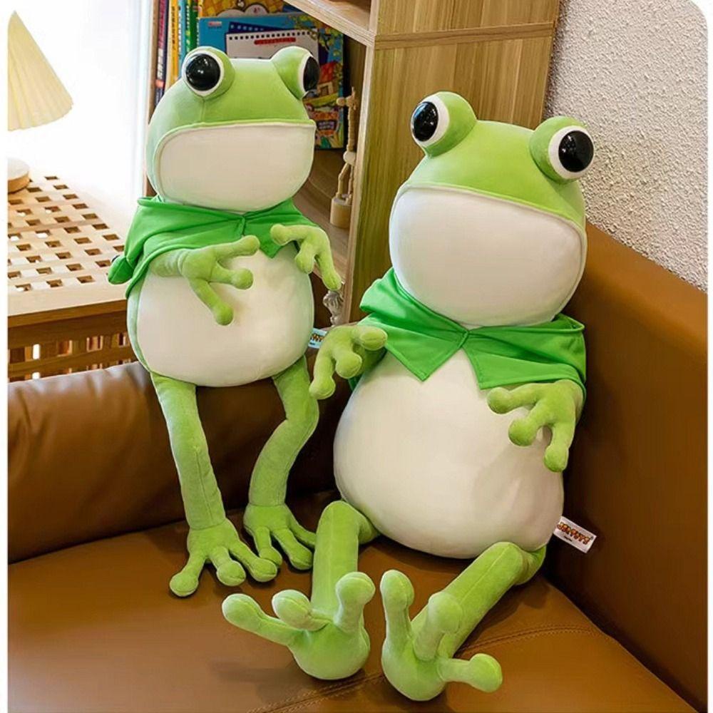 Lưng Set 2 Chú Ếch Nhồi Bông Mềm Mại Đáng Yêu Cho Bé