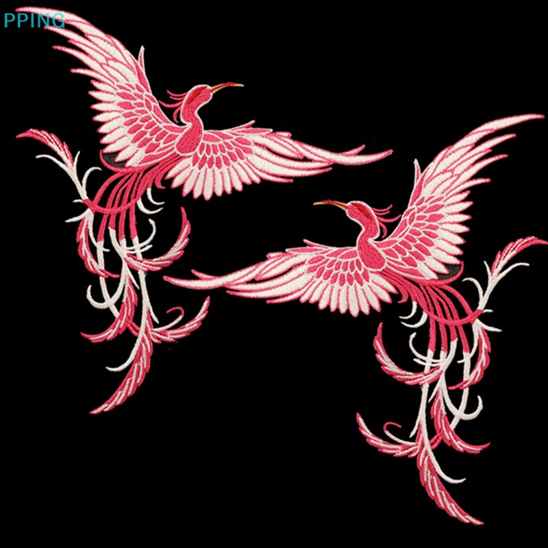 Sticker Ủi Thêu Hình Phượng Hoàng Phong Cách Trung Hoa