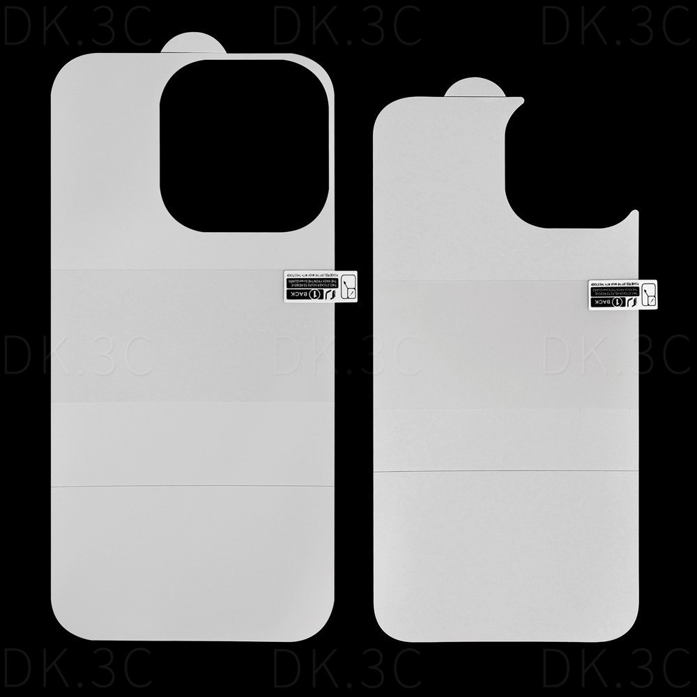 Miếng Dán Hydrogel Mặt Sau + Khung Dán Bảo Vệ Nút Bấm Cho iPhone 14 15 11 12 13 14 15 Pro Max Mini / 14 15 Plus