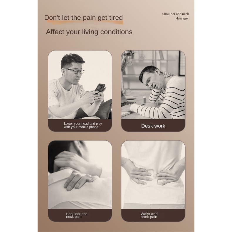 Khăn Choàng massage Cổ Vai Hình Thang Nâng Tại Nhà Đa Chức Năng