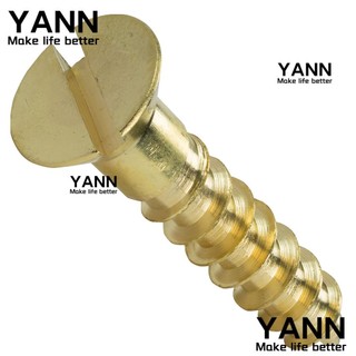 Đinh Vít Bằng Đồng Thau Cứng Đầu Phẳng Khoét Rãnh Cho Tấm Gỗ Mới