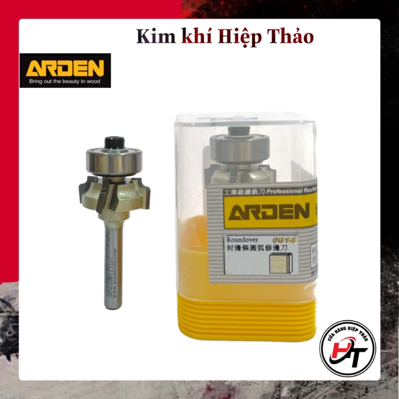 Mũi phay gọt chỉ cạnh gỗ mũi soi bo mép tròn R1 R2 Arden 6014 MPCC-AD