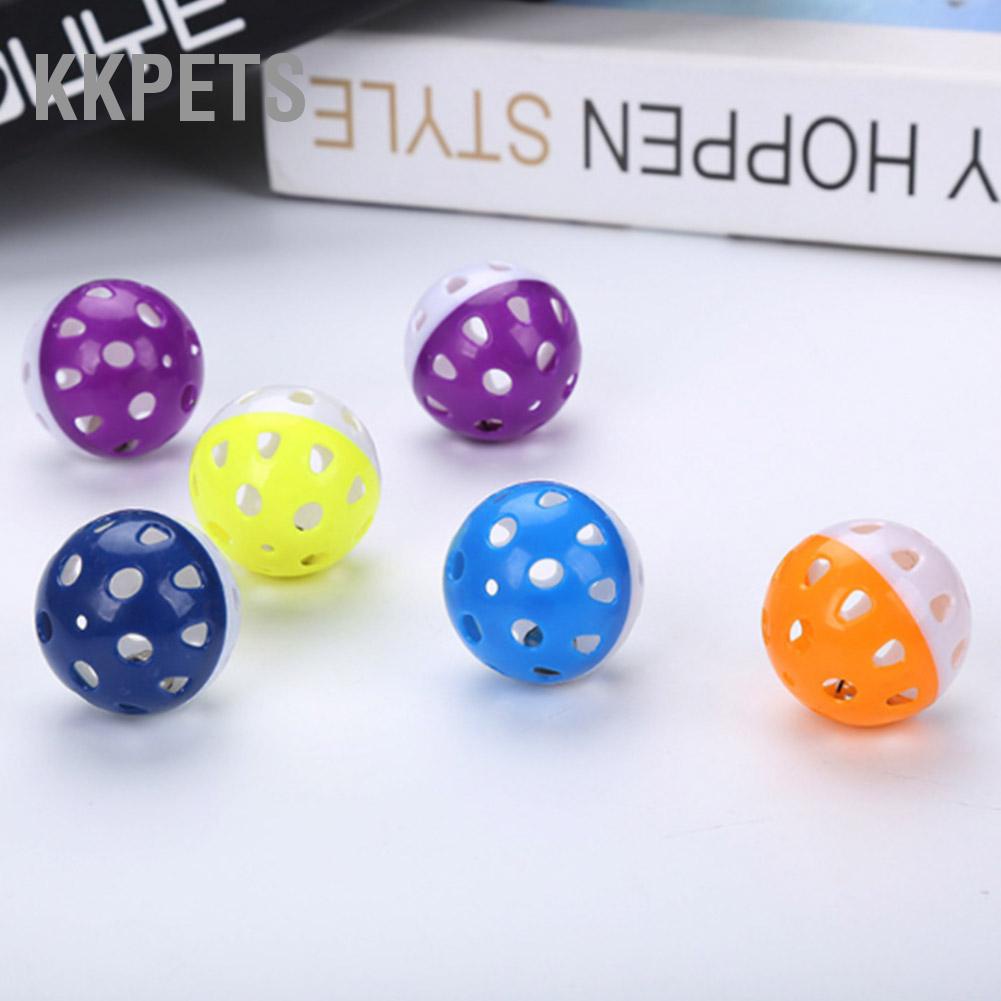 KKPETS 4Cm 1 Cái Đồ Chơi Mèo Chuông Rỗng Bóng Cho Thú Cưng Nhai Lồng Nhà Vui Nhộn