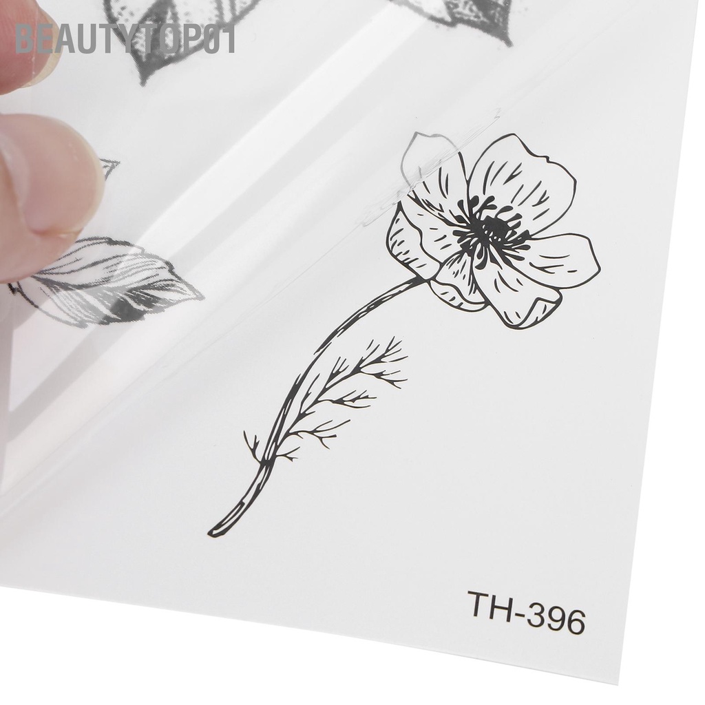 BeautyTop01 Tạm thời Miếng Dán Hình Xăm Cánh Tay Ngực Lưng Chân Chống Nước Nữ Hoa