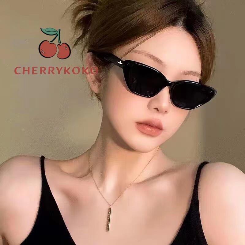 🍒🍒CHERRYKOKO Kính Mát Gọng Tam Giác Nhỏ Thời Trang Mới Cho Nam Nữ
