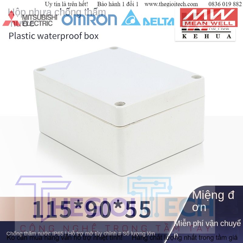 Hộp Chống Thấm Hộp Nối Vỏ Nhựa F3: 115*90*55