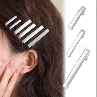 Kẹp tóc mỏ vịt bằng kim loại đơn giản thời trang y2k / kẹp tóc mái đơn giản / kẹp tóc mái cá tính diy cho nữ