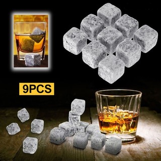 Set 9 Viên Đá Làm Lạnh Rượu Whiskey Độc Đáo Tiện Dụng
