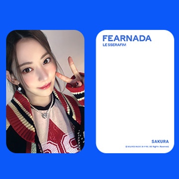 Set 5 Tấm Ảnh Lomo Card Lesserafim Sakura Chaewon Kazuha Eunchae